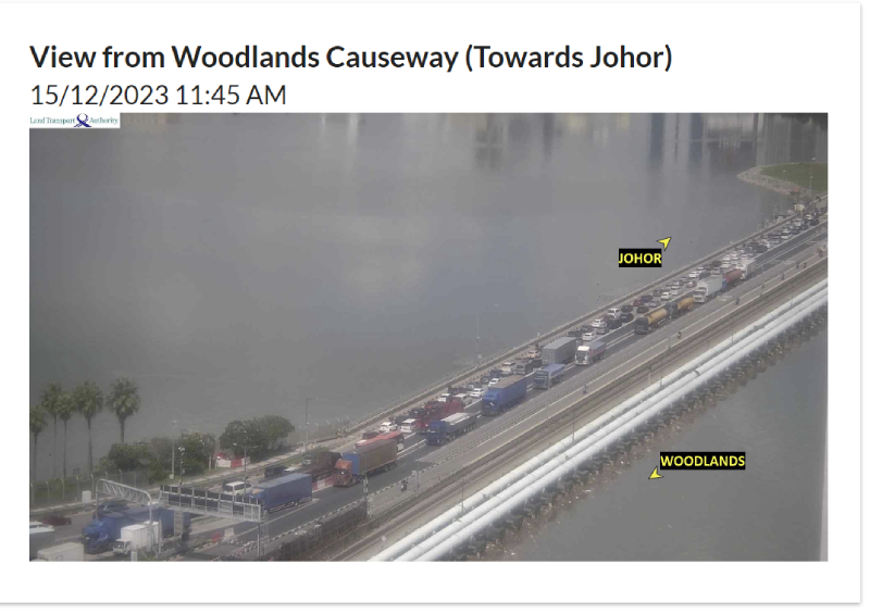 2 Hours From Woodlands to Johor Bahru: Travellers Get Stuck in Causeway Jam