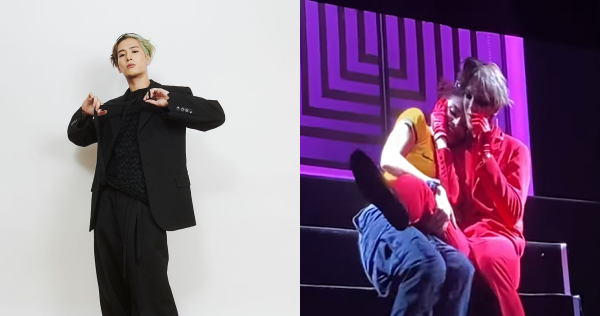 Singer Jackson Wang invites fan on stage in Brazil, she gropes him