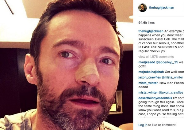 Hugh Jackman has another skin cancer growth removed