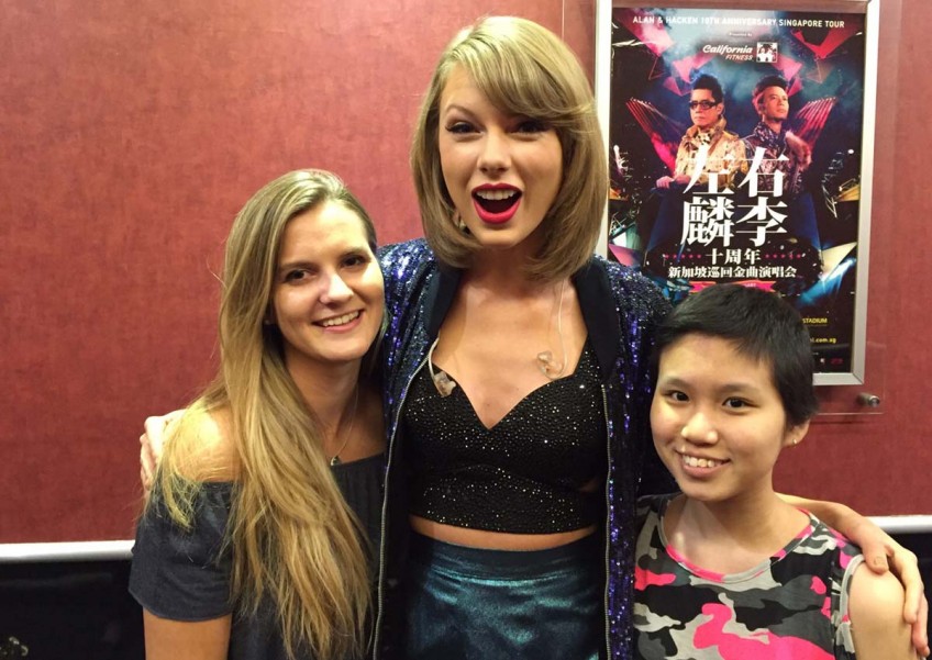 Cancer survivors meet Taylor Swift backstage at S'pore concert
