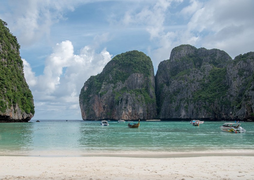 Paradise regained? Sharks return to Thai bay popularised by 'The Beach'