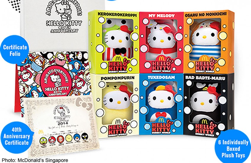 Donate charity meals with Hello Kitty purchase