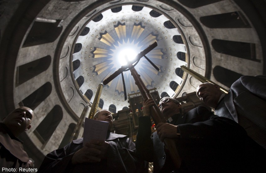 Christians celebrate Easter's empty tomb in Jerusalem