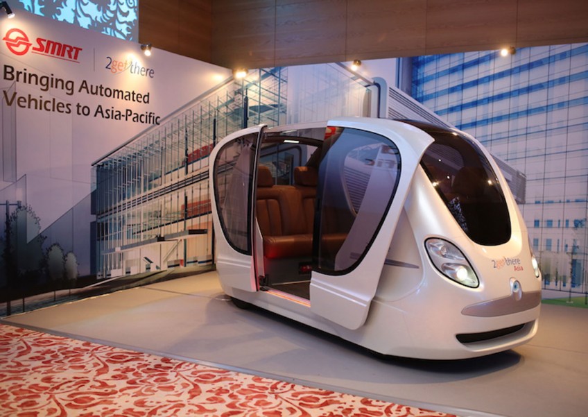 SMRT to introduce 24-seaters driverless "pods" in Singapore by end of this year