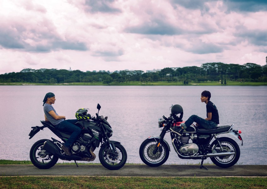 Riding buddies, Lim Yu-Beng and Nessa Anwar explore #Seletar