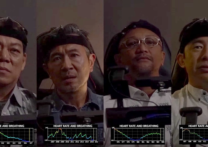 Celebrity fathers and sons, hooked up to neuroscience gadgets, watch touching film