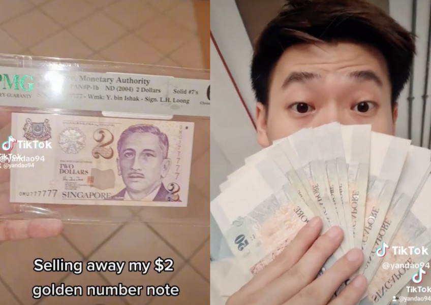 Lucky 7? Man exchanges $2 banknote with fancy serial number for a stack of $50
