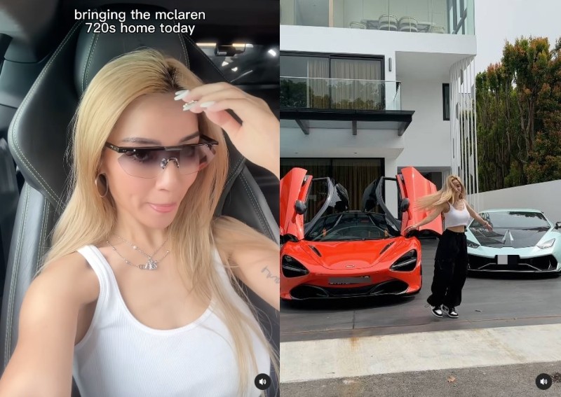 'Your rich is really next level': Naomi Neo picks up new ride at McLaren showroom