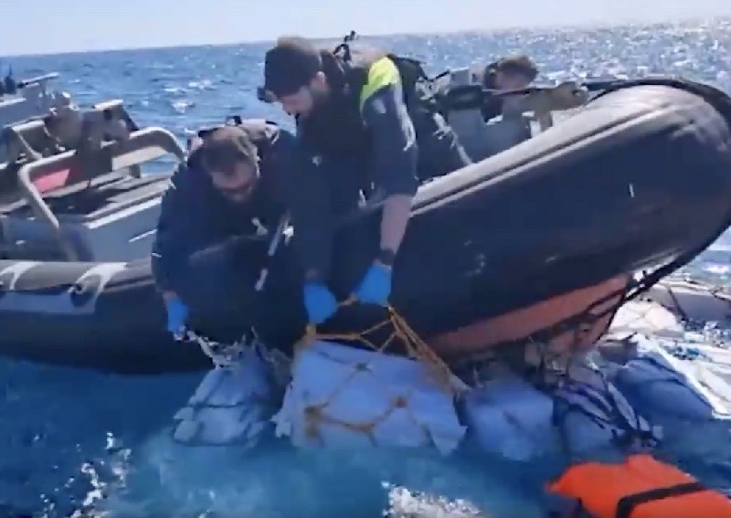 High tide! Italy police find 2 tonnes of cocaine floating at sea