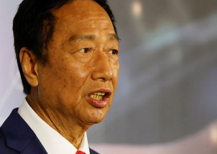 Founder of Taiwan's Foxconn says China won't attack if he's president