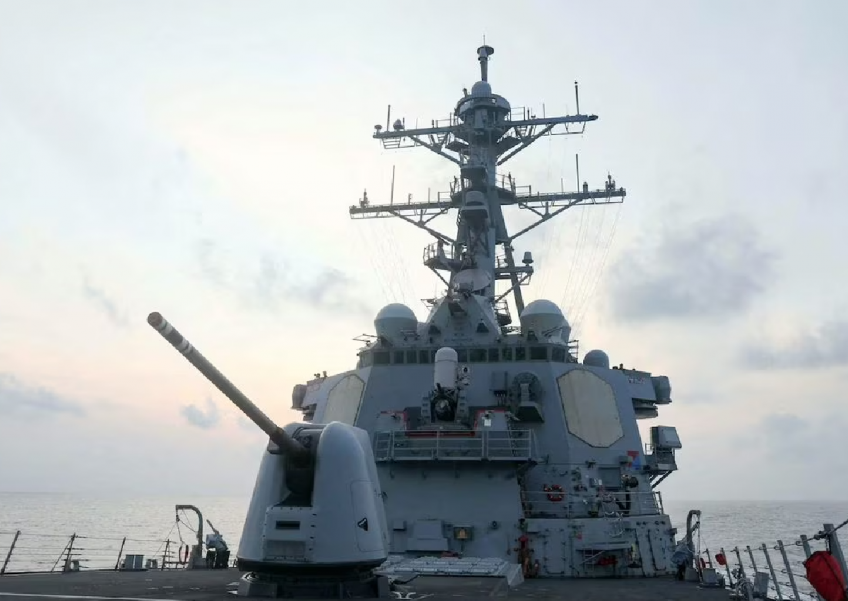 US Navy says destroyer conducts navigational rights mission in South China Sea