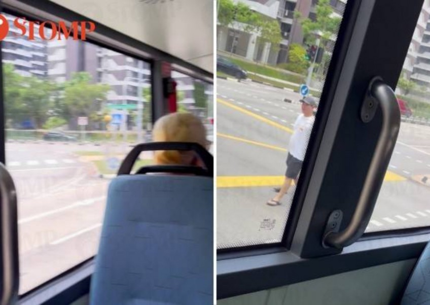 Passengers concerned as Tower Transit bus driver takes wrong route in Sembawang, makes illegal U-turn