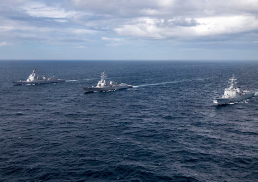 South Korea, Japan, US hold naval drills amid North Korea threats