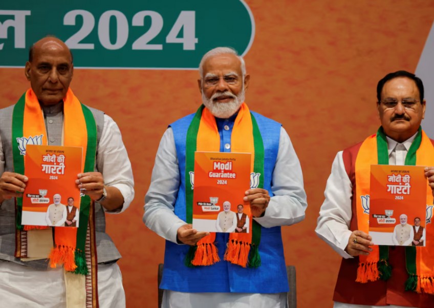 India's Modi promises jobs, infrastructure if BJP wins third term