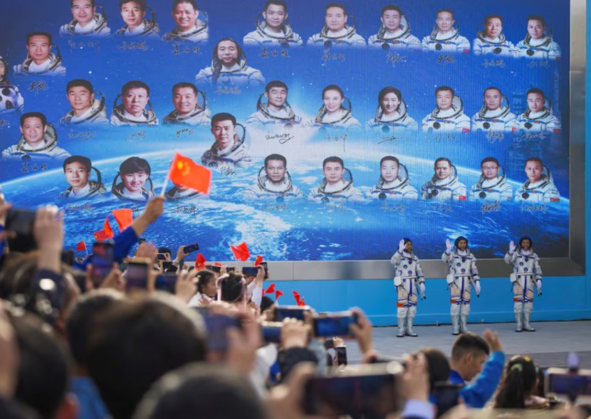 China sends astronauts to its space station for 6-month stay