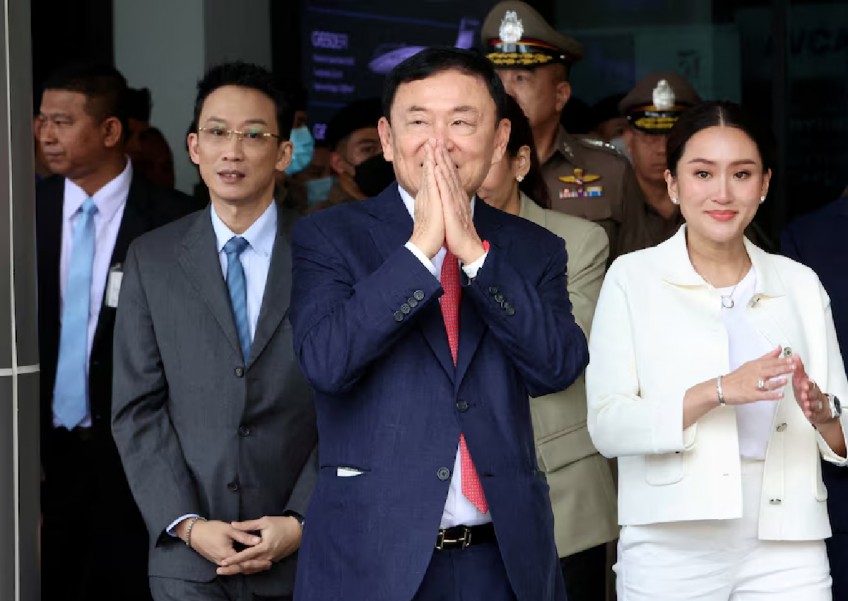 Thaksin says PM Srettha a suitable transition leader; talks up daughter