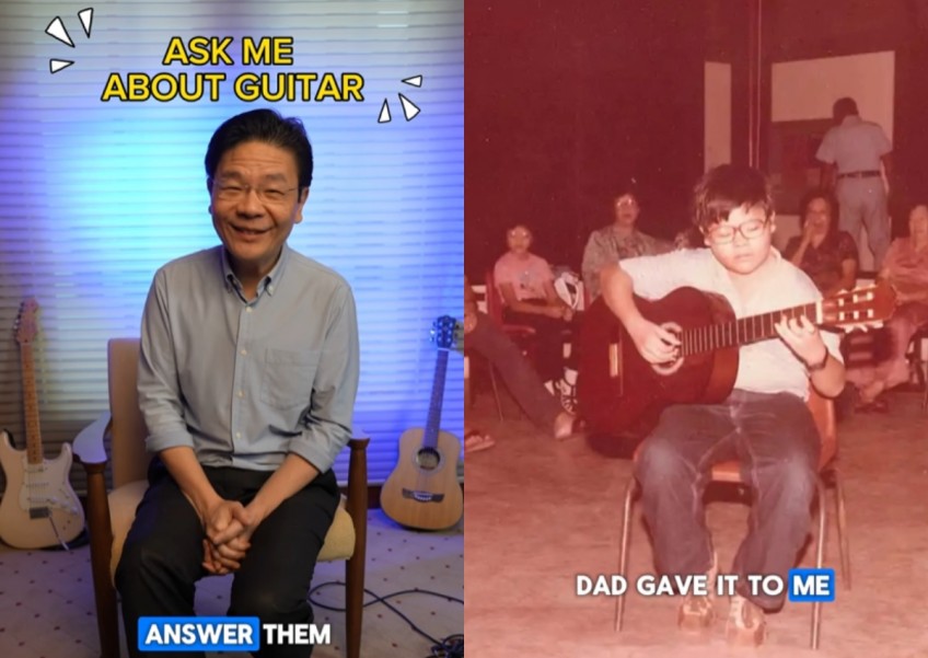 'My dad gave it to me as a birthday present': Singapore's next PM Lawrence Wong shares how his love for guitars began