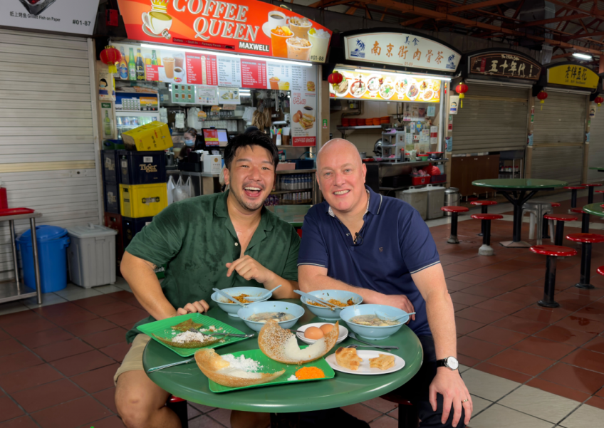 Breakfast like a local: Influencer Aiken Chia brings New Zealand PM Luxon to Maxwell Food Centre