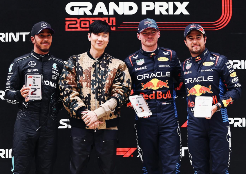 'Lucky spectator chosen from many others': Commentator mistakes JJ Lin for mere F1 fan when he gives out trophies at Chinese Grand Prix