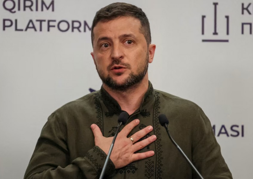 Zelenskiy says Russia targeted gas facilities that secure EU supply