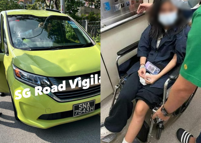 Student injured in Simei accident claims driver scolded her after collision