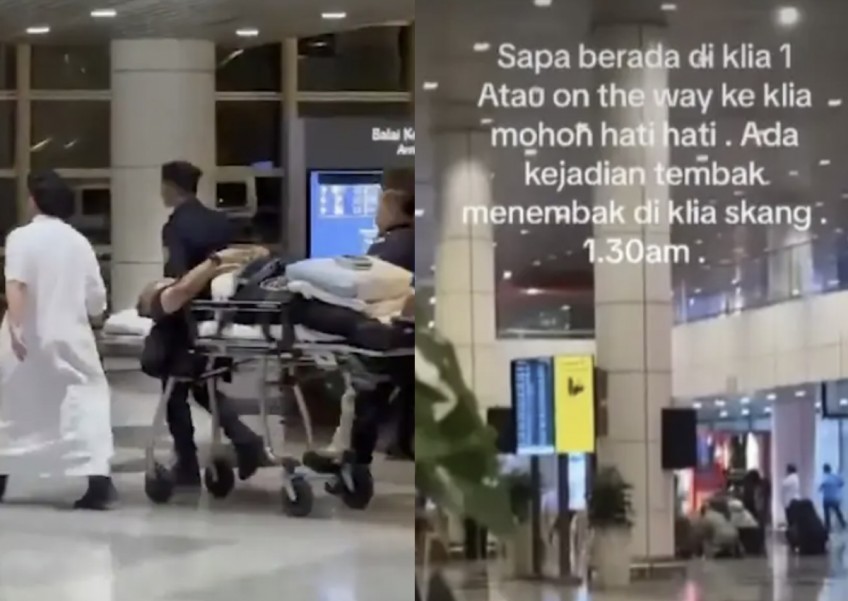 Bodyguard injured after man fires 2 shots at wife in Kuala Lumpur Airport