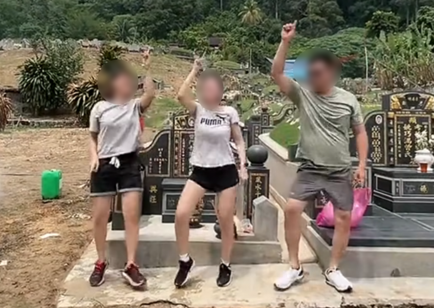 Disrespectful or not? Video of teens dancing in front of grave sparks online debate