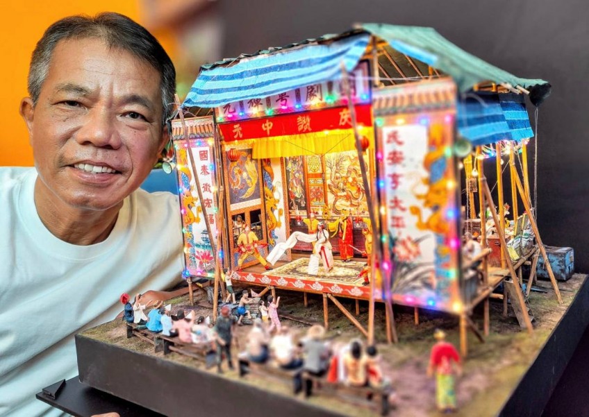 3.5 months to make: Singaporean miniature artist creates hyper-realistic model of a traditional Chinese opera 