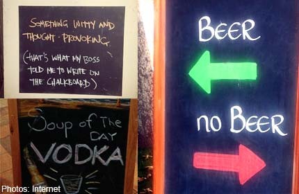 37 hilarious bar signs