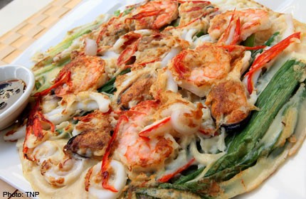 Recipe: Seafood pancake 