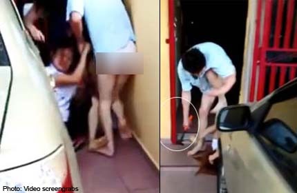 Caught on camera: Man beats girlfriend with hammer