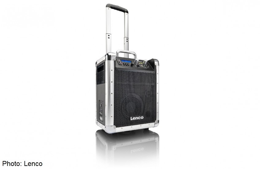 New portable sound system: Lenco PA-81 Portable Trolley Speaker