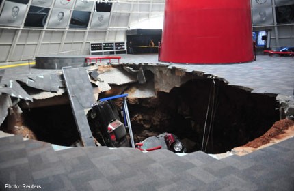 Popular sinkhole that swallowed cars will be filled
