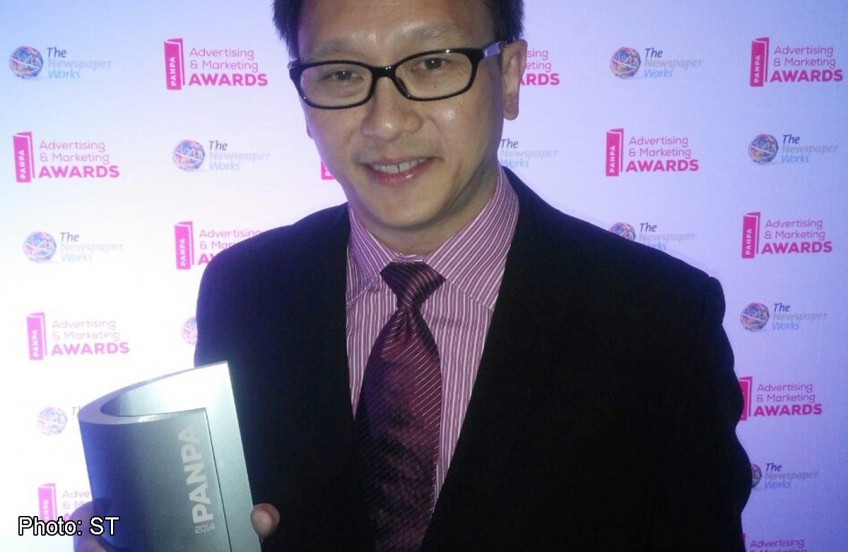 SPH's Johnson Goh wins Marketer of the Year at PANPA 2014 Advertising & Marketing Awards