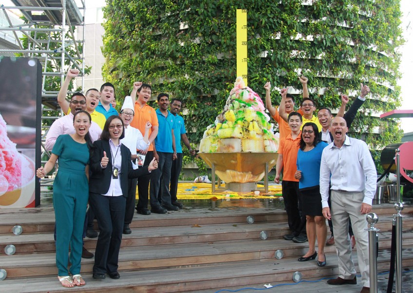 3.1m-tall ice kacang enters Singapore Book of Records