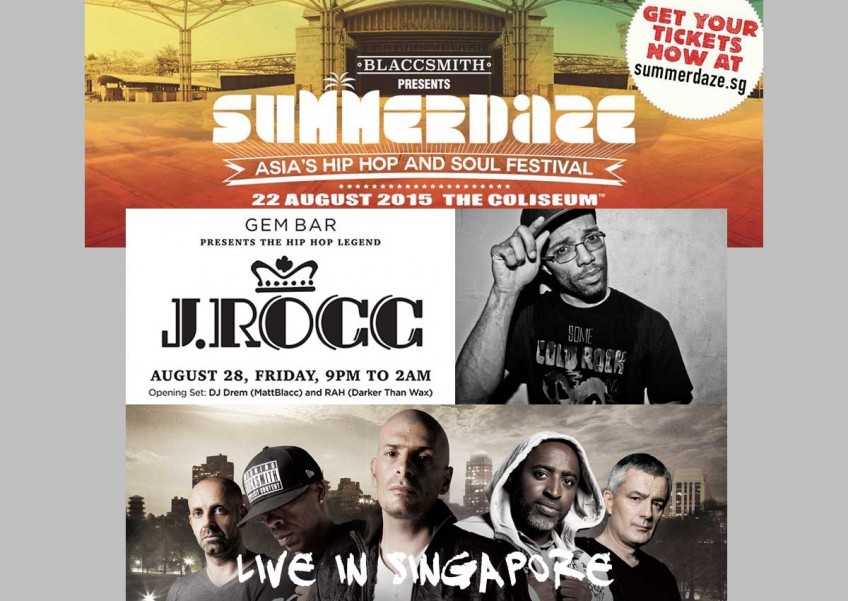 International hip hop acts coming to Singapore in Aug and Sep