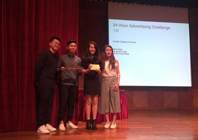 LASALLE students win 2016 24-hour Crowbar advertising challenge for AsiaOne