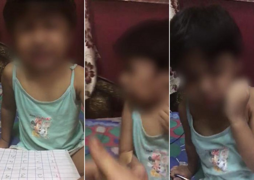 Toddler slapped and threatened while learning math - despite asking to be 'taught lovingly'