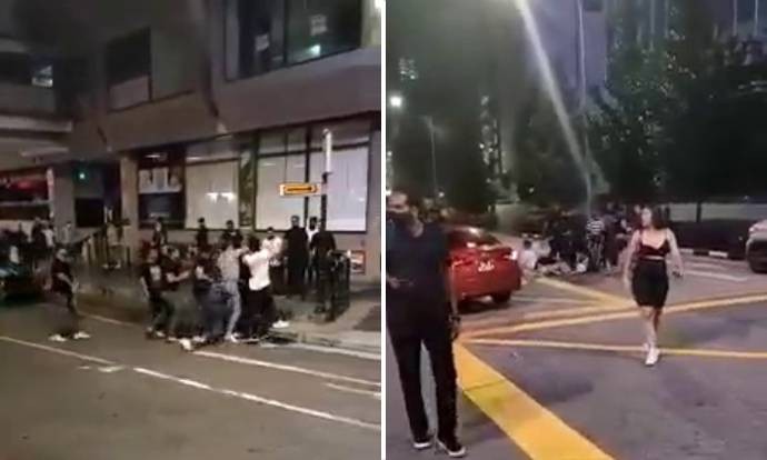 'Royal rumble' outside Orchard Towers: 3 men arrested following fight on Sunday morning