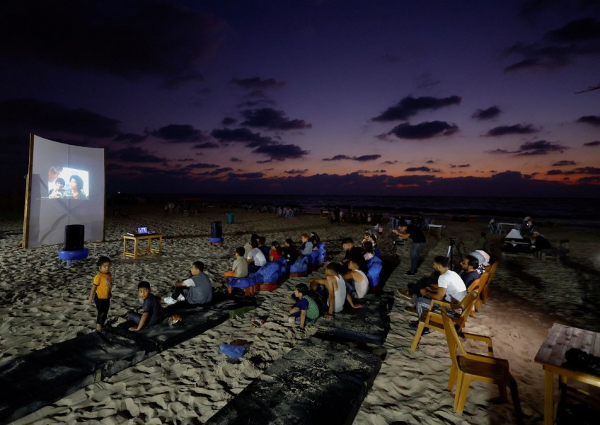 Seaside screen brings magic of movies to Gaza years after cinemas closed