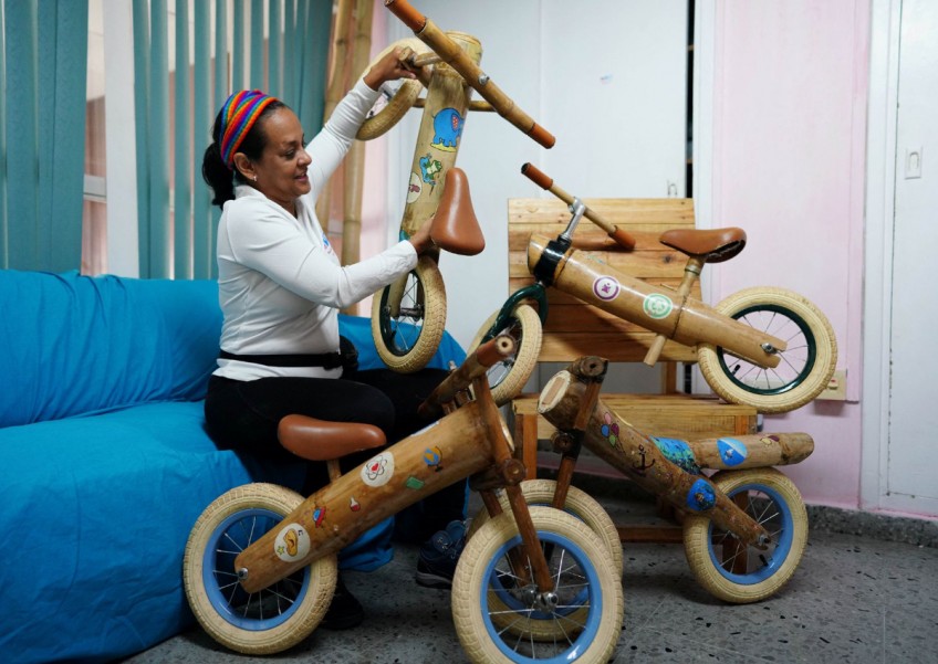 Eco-friendly bamboo bicycles hit the streets in Cuba