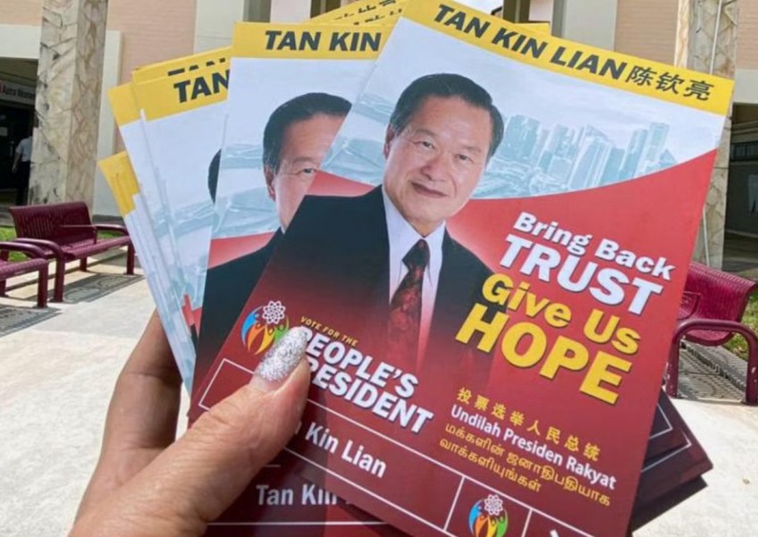 'We are trying to reach the middle ground': Tan Kin Lian shifts campaign strategy from walkabouts to distributing fliers