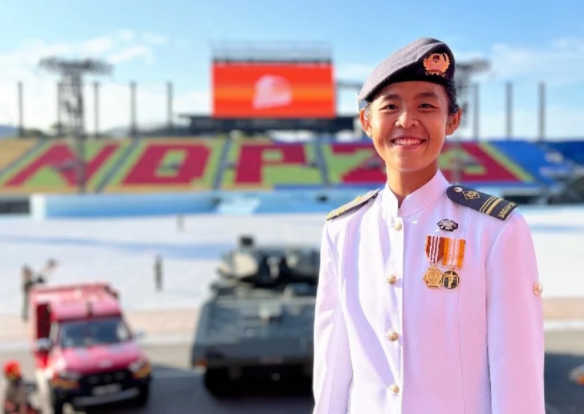 She's contingent commander of SAF's Fourth Service, debuting in NDP 2023