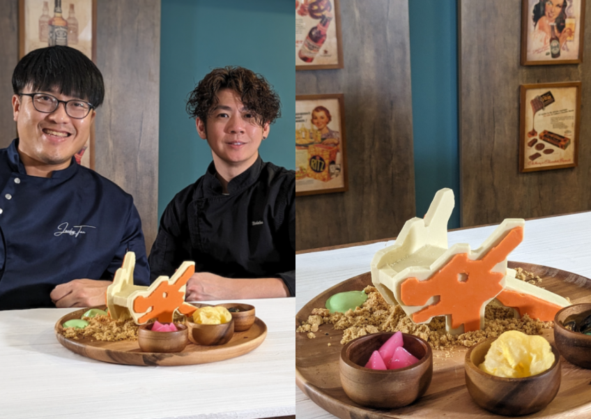 Sugar-coated memories: MasterChef finalist Nicholas Koh and food content creator unveil dragon playground dessert