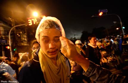 Inside Bangkok protest hot spots: More tears