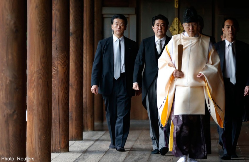 Abe's shrine visit raises risk of conflict: Analysts