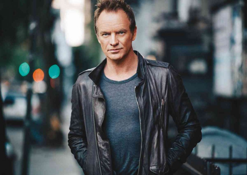 Sting set for Singapore gig on May 28 next year; tickets on sale Dec 15