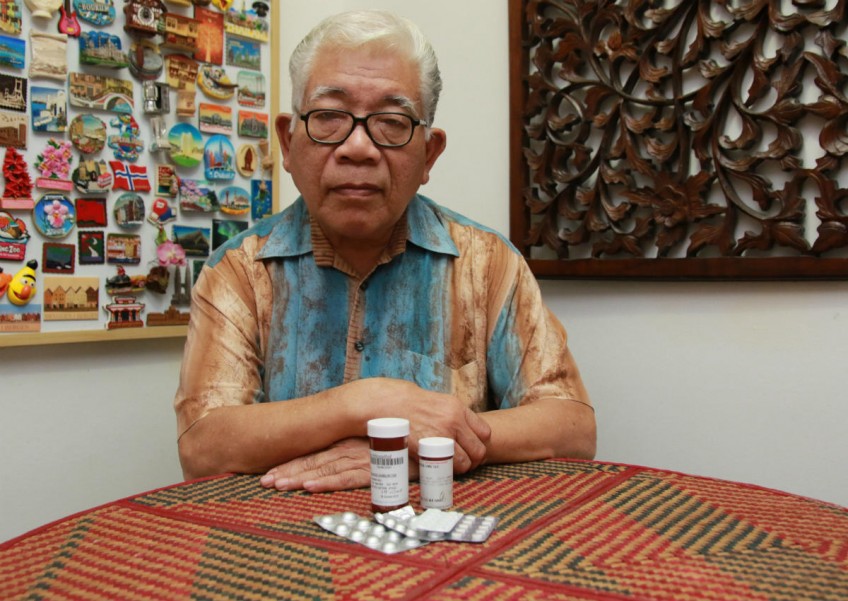 He takes six different medicines every day