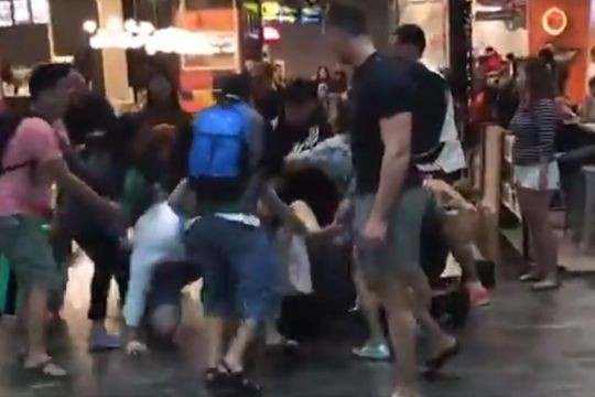 Fight breaks out at Jewel Changi Airport; 2 men arrested