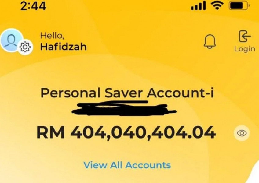 Maybank user in Malaysia finds over $100m in her bank account, but trouble starts when she tries to rectify error